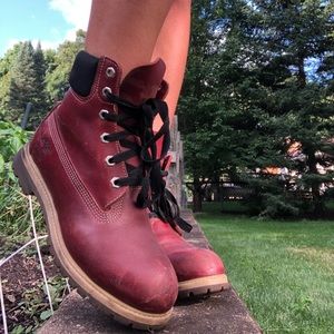 Red Timberland Boots